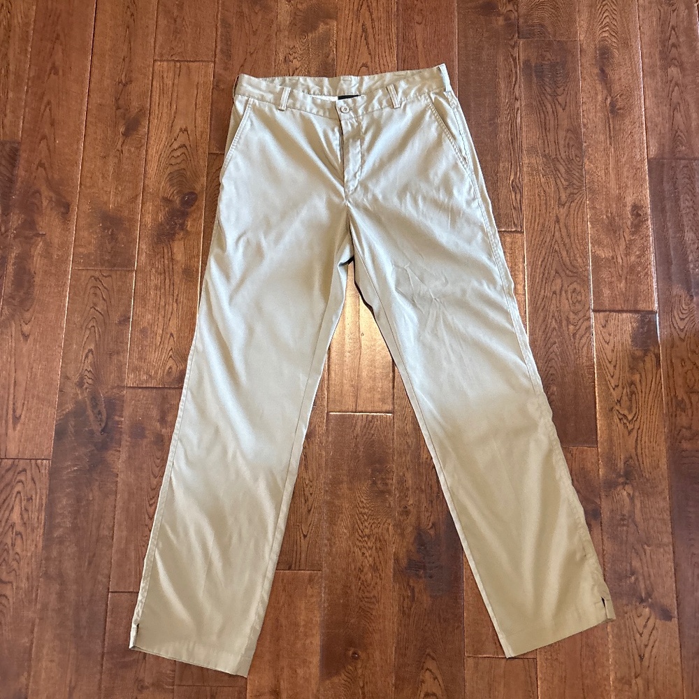 Men’s Khaki Nike Dri Fit Golf Pants - Medium - 32 x 32